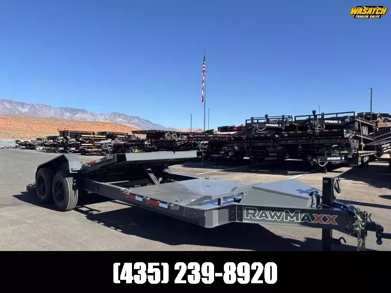 RawMaxx 7X22 20K G7X GRAVITY TILT Equipment Trailer