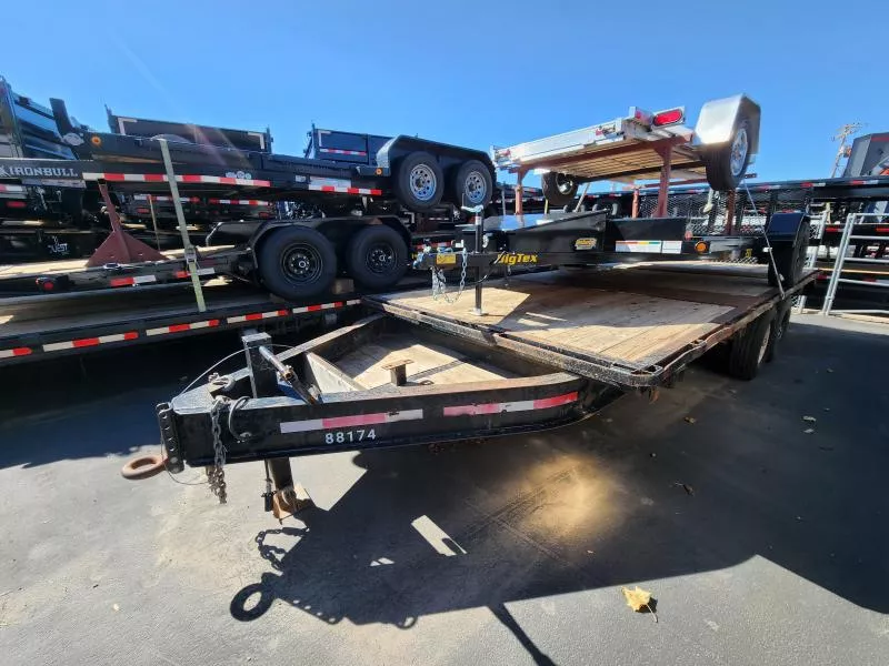 USED 2006 20' Big Tex Deckover 14K Flatbed Trailer