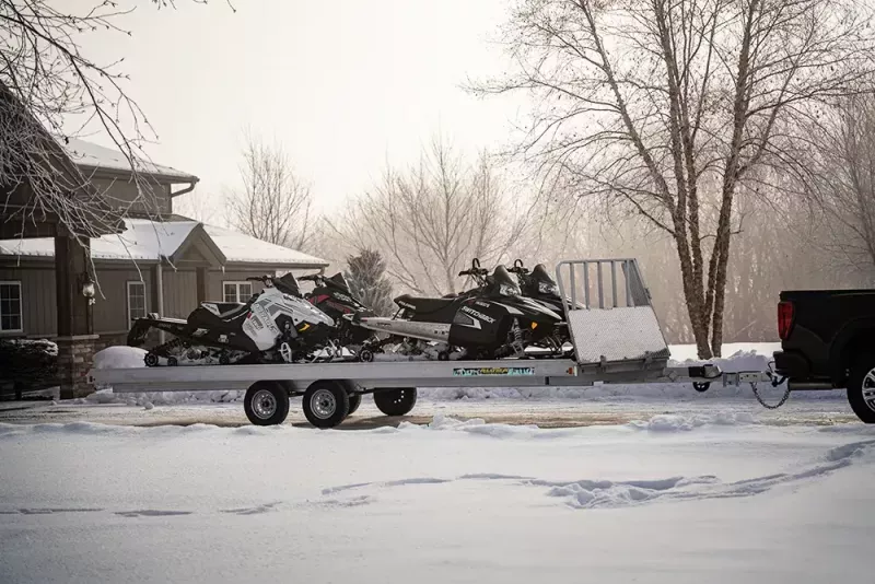 2026 Aluma 8624D (7X24) Aluminum Snowmobile Trailer