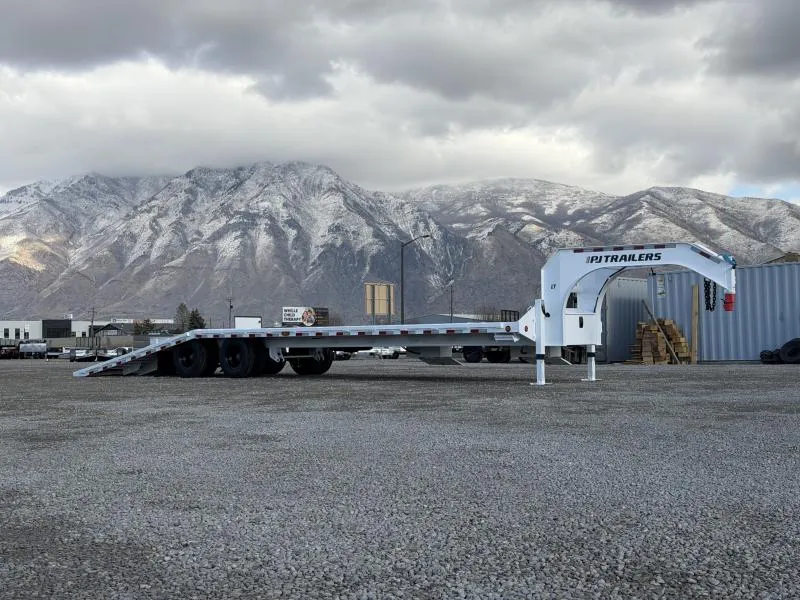 PJ Trailers 8.5x36 Low-Pro With Hydraulic Dove (LY1) Flatbed Trailer