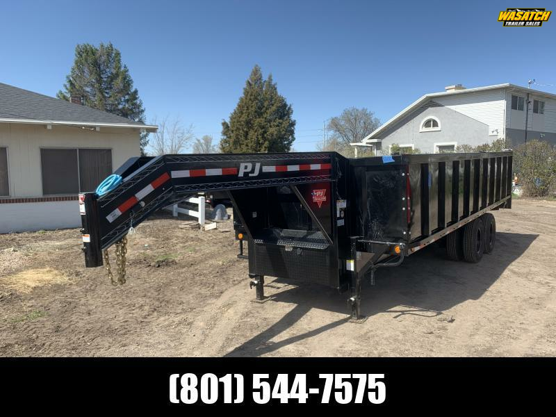 PJ 8x20 Gooseneck Tandem Dual Dump (DD) | Wasatch Trailer
