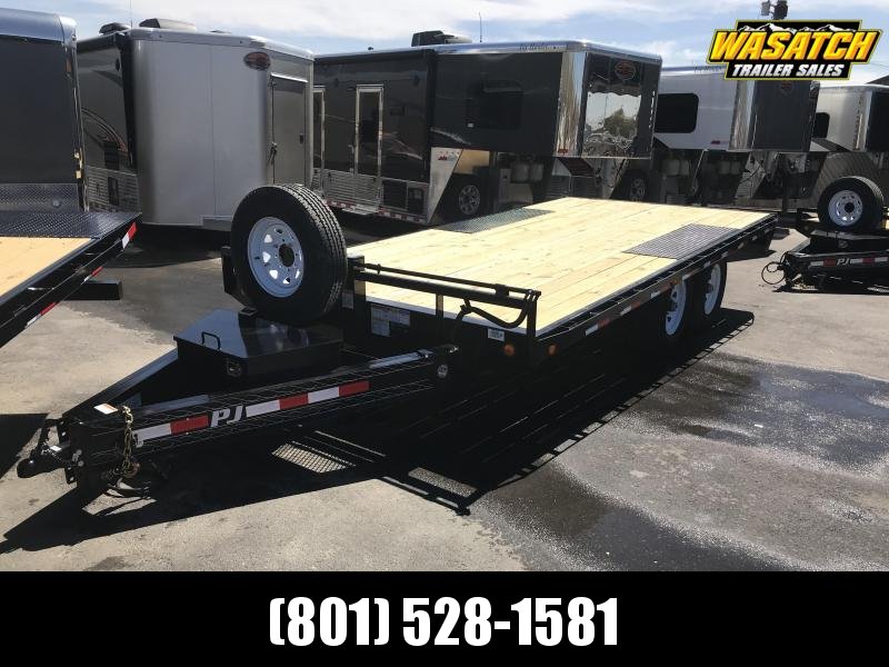 PJ Trailers 8x16 I-Beam Deckover (F8) Flatbed Trailer PJ Trailers 8x16 I-Beam Deckover (F8) Flatbed Trailer