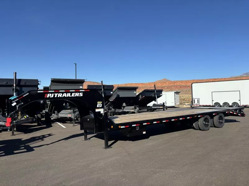 PJ Trailers 8.5X28 20K LD GN LOWPRO FLATDECK WITH DUALS Flatbed Trailer