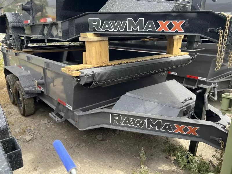RawMaxx 7x14 GDX Heavy Duty 13lb I-Beam Dump Trailer