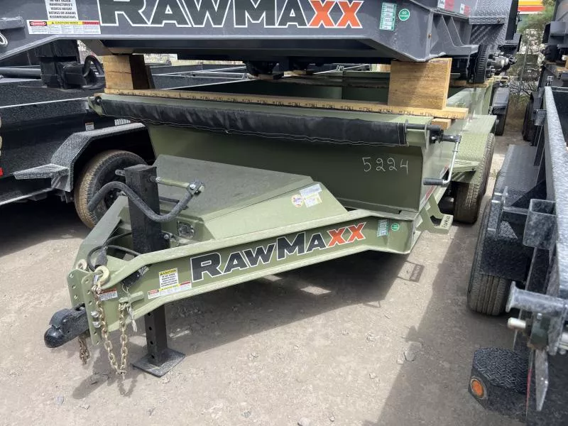 RawMaxx 7x14 GDX Heavy Duty 13lb I-Beam Dump Trailer