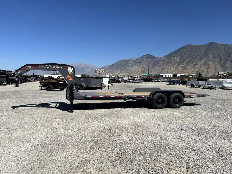 RawMaxx 7x24 G7X I-Beam Gravity Tilt Equipment Trailer