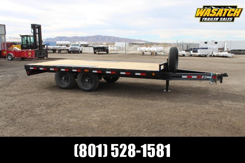 PJ Trailers 85x16 8" I-Beam Deckover (F8) Flatbed Trailer PJ Trailers 85x16 8" I-Beam Deckover (F8) Flatbed Trailer
