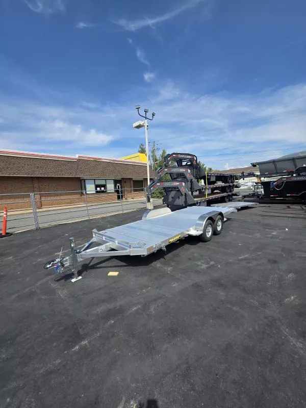 2026 Aluma 8218 (7X18) Aluminum 7K Tilt Car Hauler Utility Trailer