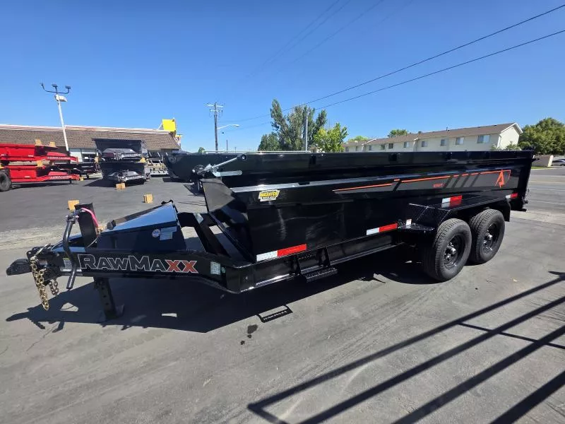 2026 RawMaxx 7X14 GDX KNIGHT Dump Trailer