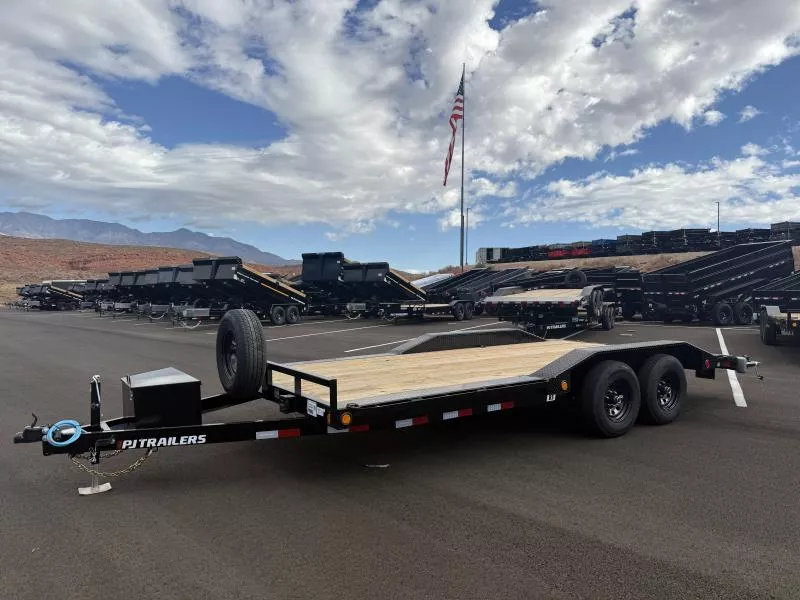 PJ Trailers 8.5X18 10K 5" CHANNEL BUGGY HAULER Equipment Trailer