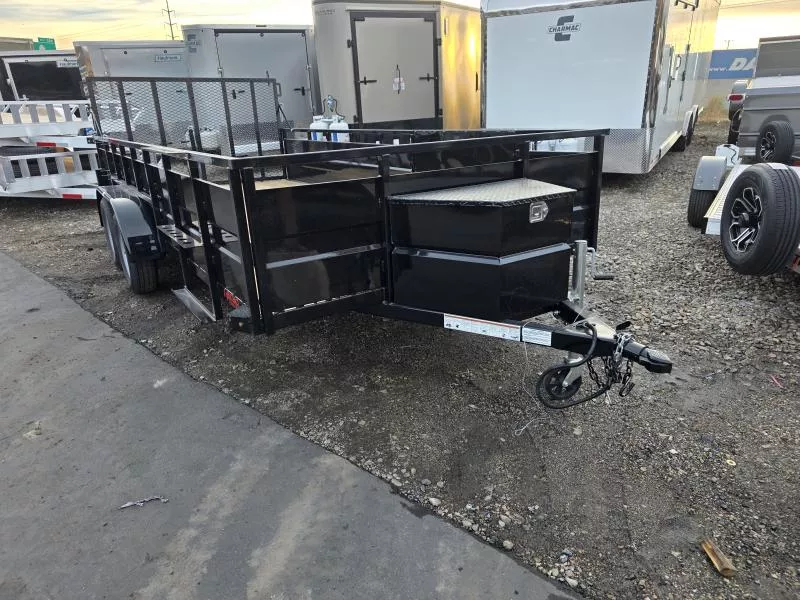 2026 Voyager 7X16 SS Landscape Tandem Utility Trailer