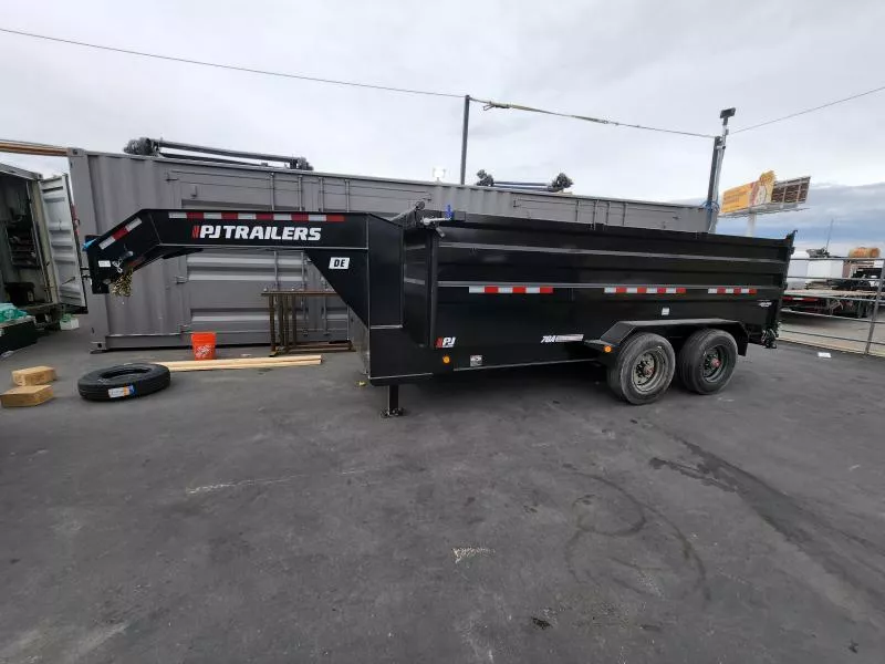 2026 PJ Trailers 7X16 DE 4' Side Hydraulic Jack Dump Trailer