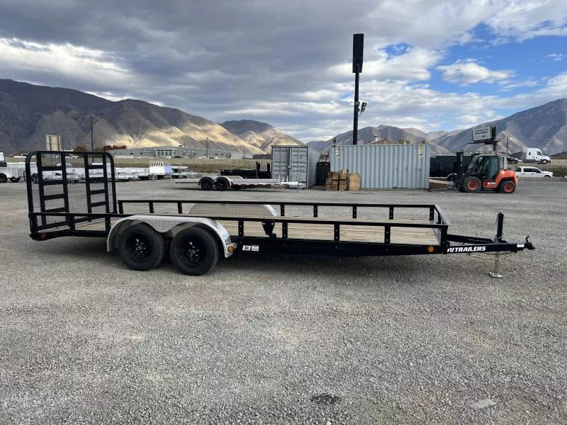 PJ Trailers 7x20 83" Tandem Axle Channel (UL) Utility Trailer