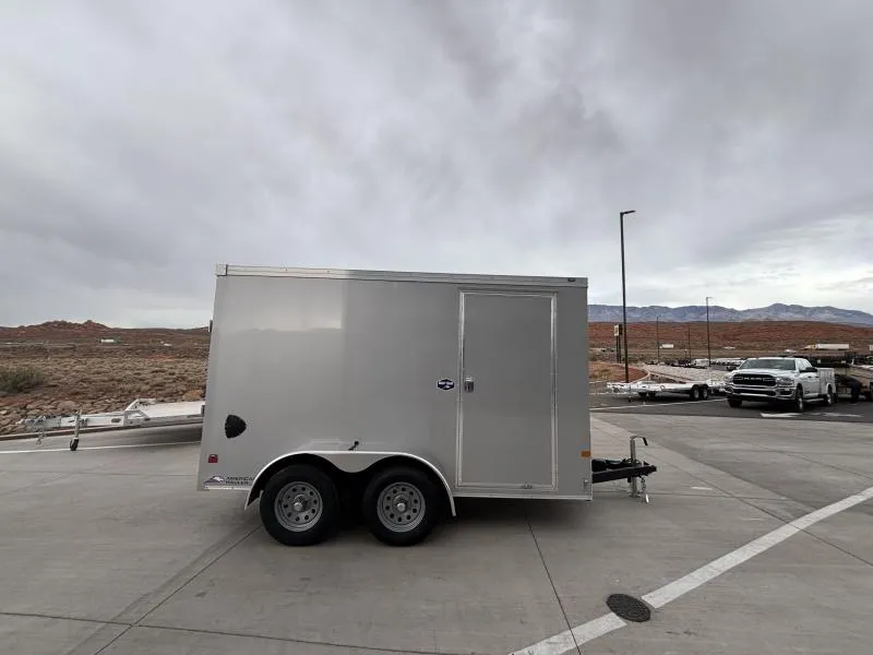 2026 American Hauler 6 X 12 NIGHTHAWK / 7K/ 6.6"TALL/ RAMP / SILVER Cargo / Enclosed Trailer