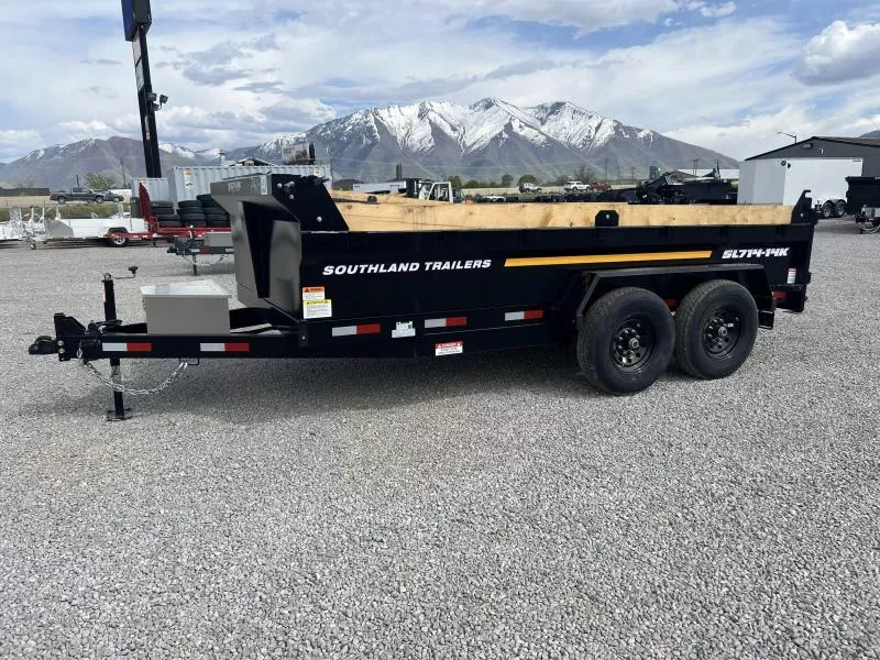 Southland Trailers 7x14 SL270 6" Tube Dump Trailer With Spare