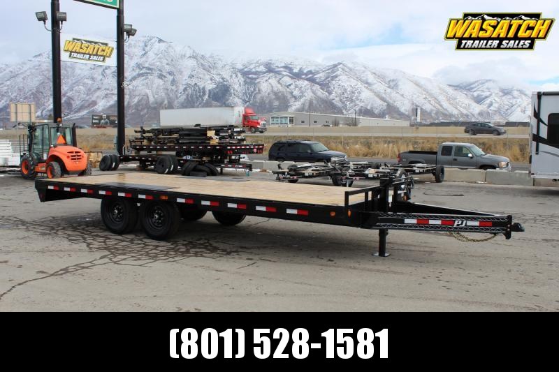 PJ Trailers 8.5x20 8" I-Beam Deckover (F8) Equipment Trailer PJ Trailers 8.5x20 8" I-Beam Deckover (F8) Equipment Trailer