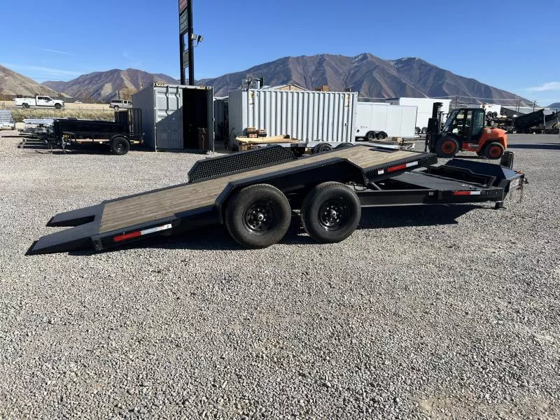 RawMaxx 7x22 G7X I-Beam Gravity Tilt Equipment Trailer