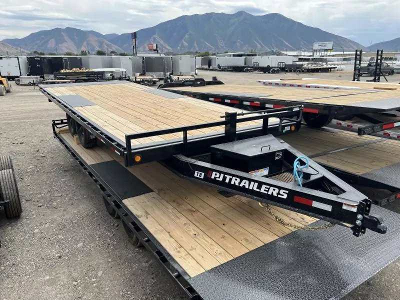 PJ Trailers 8.5x22 Deckover Tilt (T8) Equipment Trailer