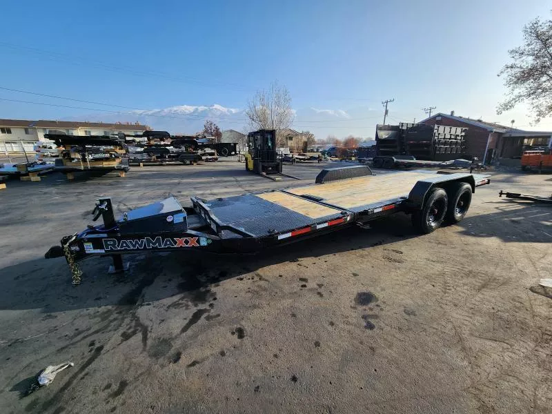 2026 RawMaxx 20' G7X 16K Tilt Car Hauler WHD Flatbed Trailer