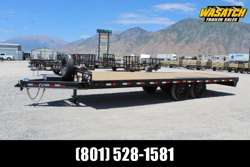 PJ Trailers 85x22 8" I-Beam Deckover (F8) Equipment Trailer PJ Trailers 85x22 8" I-Beam Deckover (F8) Equipment Trailer