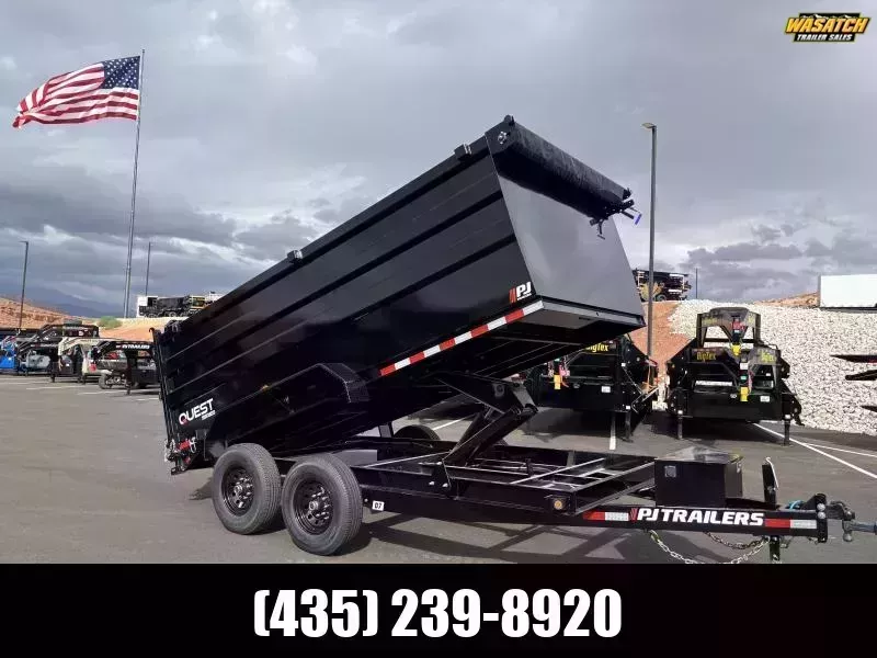  PJ Trailers 7X14 14K D7 CHANNEL Dump Trailer