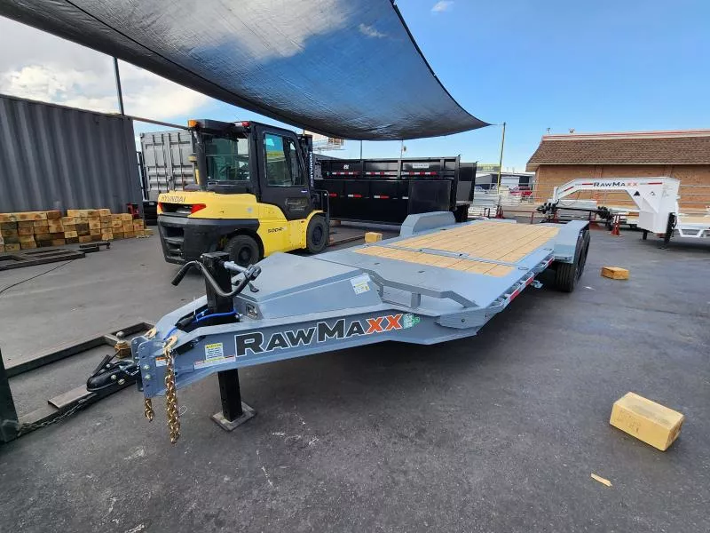 2026 RawMaxx 22' G7X 14K Gravity Tilt Flatbed Trailer