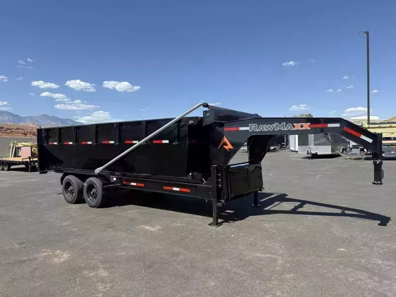 RawMaxx 7X20 20K RDX GN ROLL OFF Dump Trailer