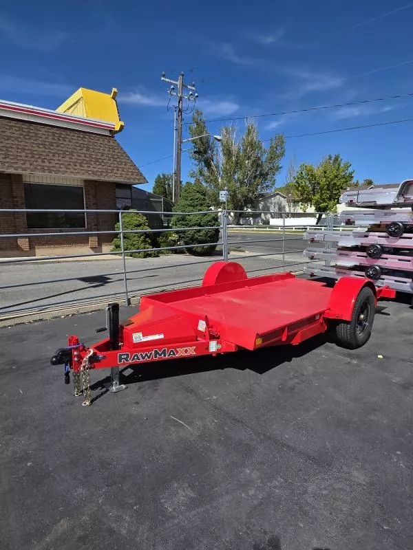 2026 RawMaxx 12' SGX Scissor Lift Tilt Flatbed Trailer
