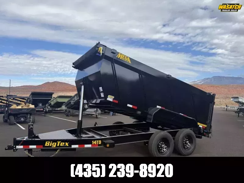 Big Tex Trailers 7X14 15.4K TD HEAVY DUTY TELESCOPIC Dump Trailer