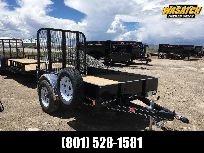 PJ Trailers 5x8 Single Axle Channel (U6) Utility w/ 12" Solid Sides PJ Trailers 5x8 Single Axle Channel (U6) Utility w/ 12" Solid Sides