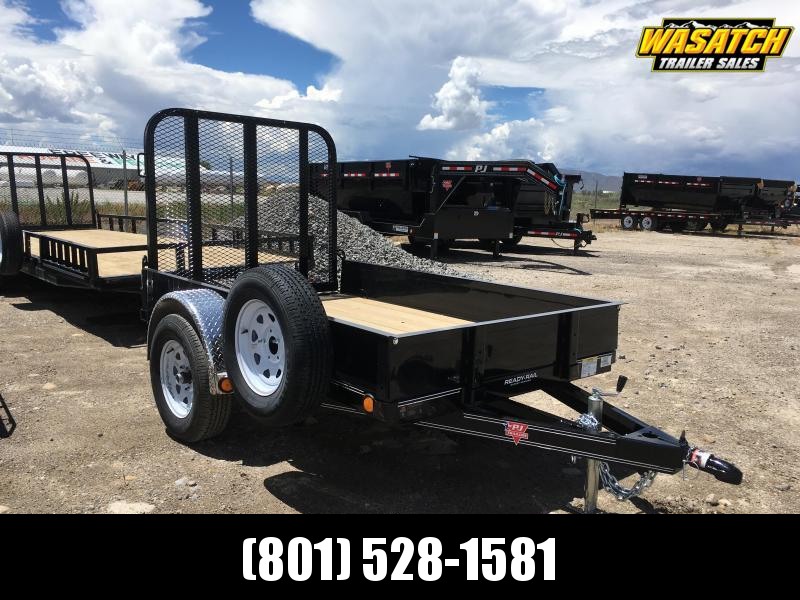 PJ Trailers 5x8 Single Axle Channel (U6) Utility w/ 12" Solid Sides PJ Trailers 5x8 Single Axle Channel (U6) Utility w/ 12" Solid Sides