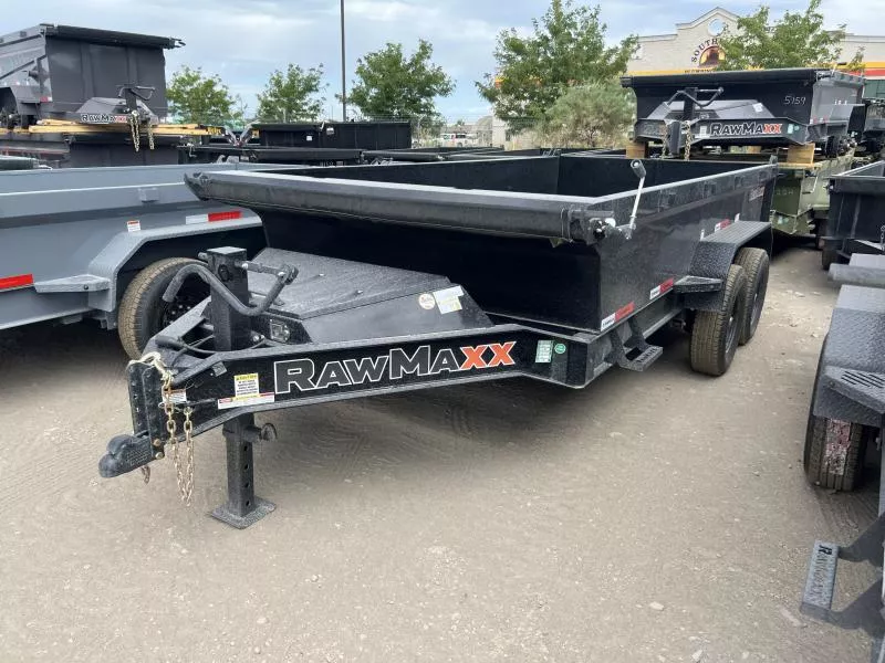 RawMaxx 7x14 GDX Heavy Duty 13lb I-Beam Dump Trailer