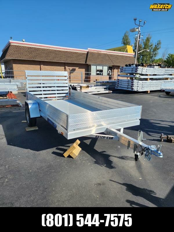 2025 Aluma  6812H - 68"x12 with Solid Sides - Heavy Duty Aluminum Utility Trailer 1725647839