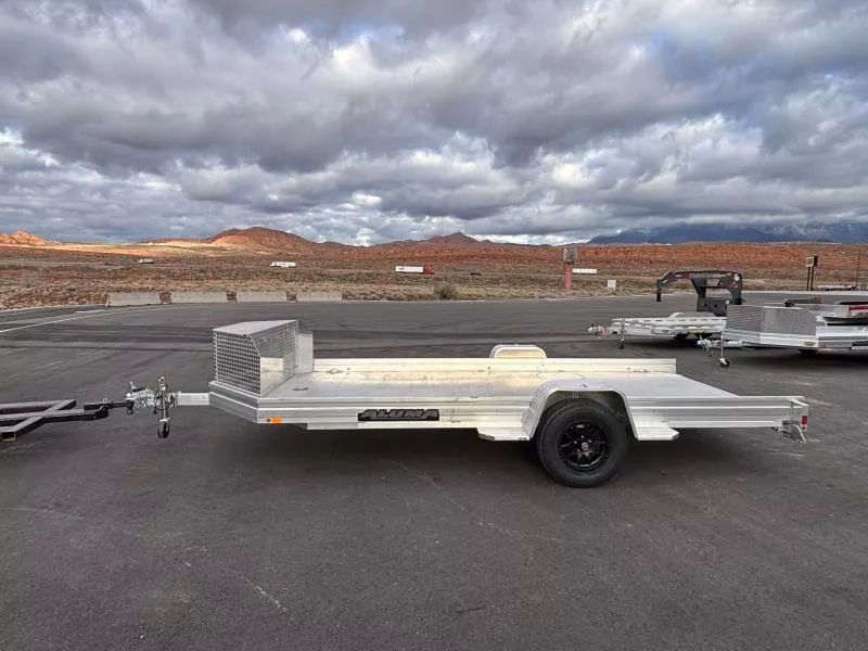 2026 Aluma 6.5 X 14 UTR14-SINGLE AXLE PULL OUT RAMP UTV/ALUMINUM Utility Trailer