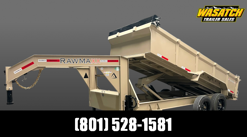 RawMaxx 7x20 LTX 20K 10lb I-Beam Dump Trailer RawMaxx 7x20 LTX 20K 10lb I-Beam Dump Trailer