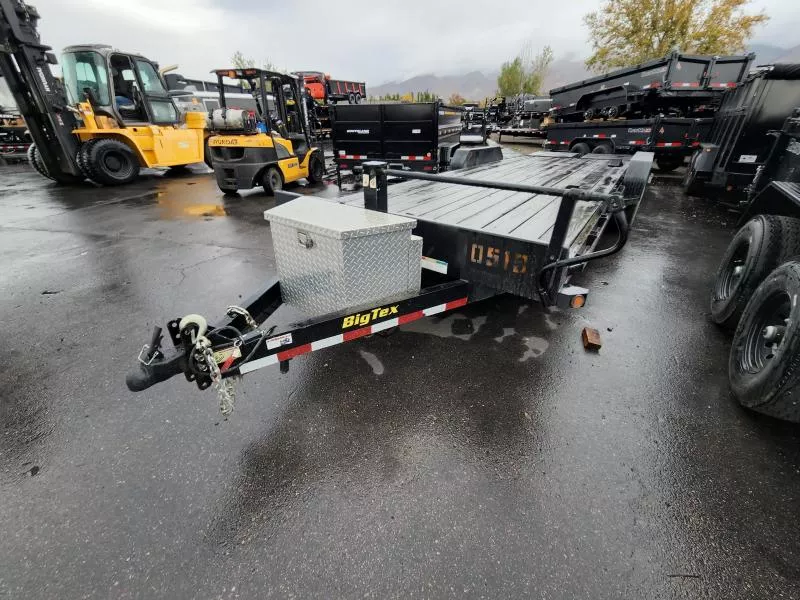USED 2019 Big Tex 7X24 Equipment Flatbed Trailer