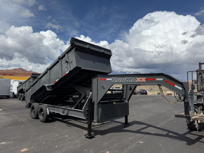  RawMaxx 7X16 20K LTX HYDRAULIC GN Dump Trailer