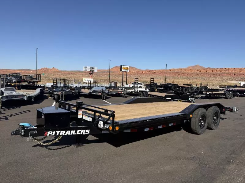 PJ Trailers 8.5X20 14K B6 6" CHANNEL SUPER WIDE Equipment Trailer