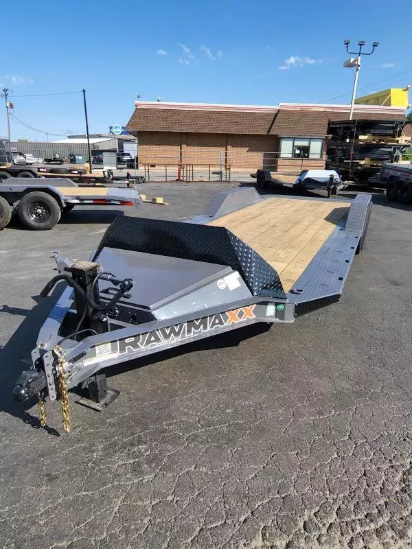 2026 RawMaxx 24' SLX 14K Car Hauler Flatbed Trailer