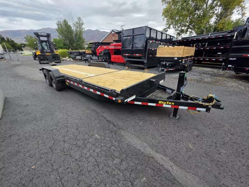 2026 Big Tex Trailers 7X22 TL 17.5K Flatbed Equipment Tilt Trailer *bigtex*