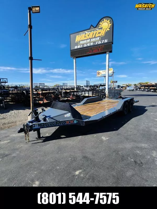2026 RawMaxx 20' SLX 14K Car Hauler Flatbed Trailer