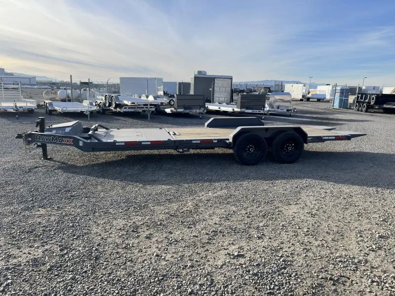 RawMaxx 7x22 G7X I-Beam Gravity Tilt Equipment Trailer
