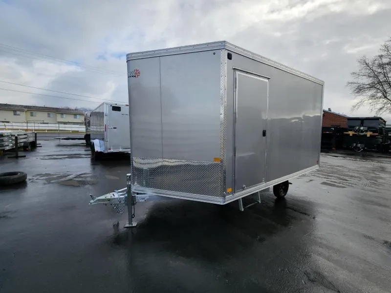 2026 ALCOM 101X12 Hybrid 3.0 with Track Mats Enclosed Snowmobile Trailer