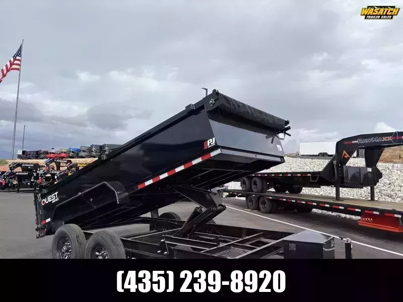  PJ Trailers 7X14 14K D7 CHANNEL Dump Trailer