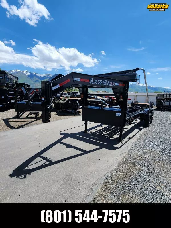 2026 RawMaxx 16' RDX Gooseneck 14K Roll-Off Dump Trailer
