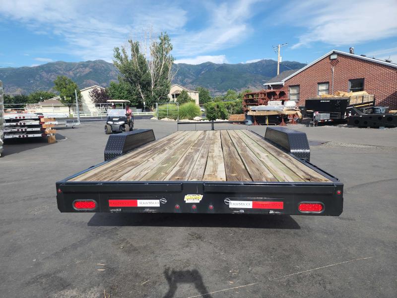 2022 RawMaxx 7X20 Wood Deck Equipment Trailer Wasatch Trailer Sales