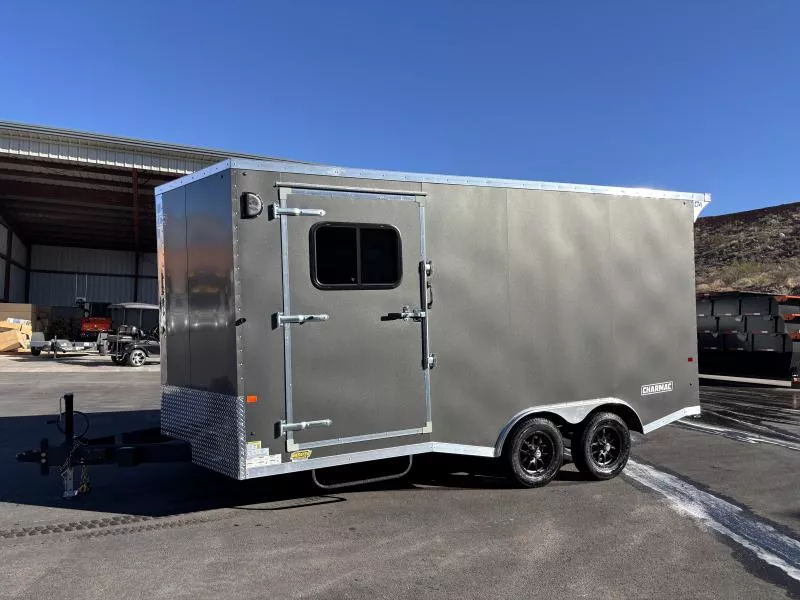 2026 8.5X16 STEALTH CAR/VNOSE/7K/7TALL/RAMP/FINISHED INSIDE/CHARCOAL CARGO/ ENCLOSED