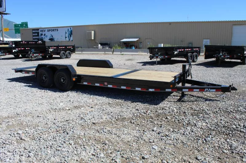 PJ Trailers 7x22 6" Channel Equipment Tilt (T6) Equipment Trailer