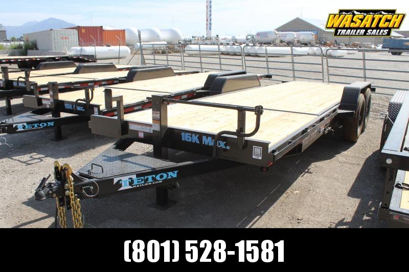 Teton Trailer 7x22 HD Tube Tilt Equipment Trailer Teton Trailer 7x22 HD Tube Tilt Equipment Trailer