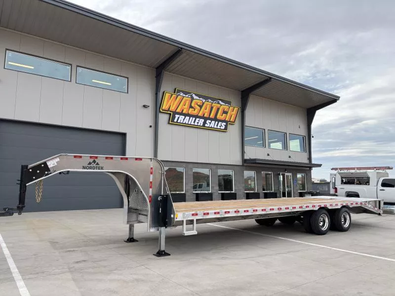 Nordtek Trailers 8.5X30 27K DO GN Tandem Dual Flatbed Trailer
